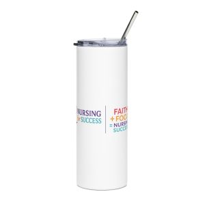 20oz Nurse Tumbler – Stainless Steel with Stethoscope Design | Durable, Inspirational Drinkware for Everyday Use