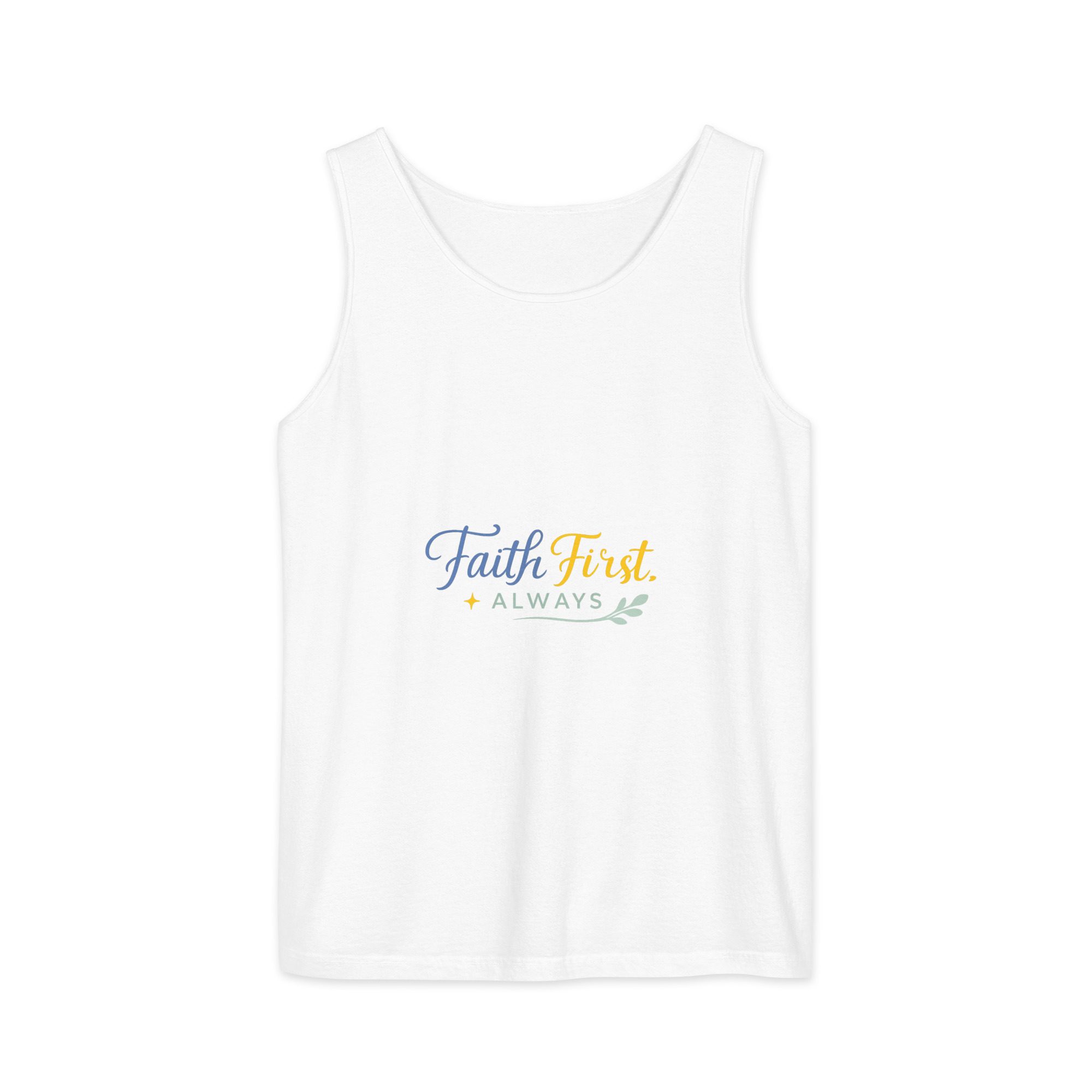 Unisex garment-dyed tank top