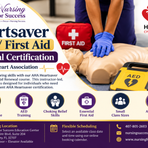 Heartsaver CPR, AED & First Aid - Renewal