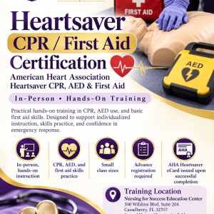 Heartsaver CPR / First Aid Certification